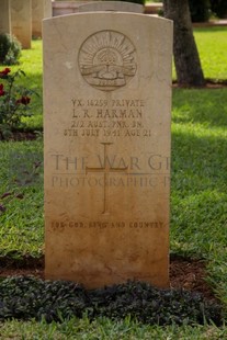 BEIRUT WAR CEMETERY - HARMAN, LEONARD ROY